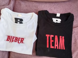 Camisetas JUSTIN BIEBER team stadium talla XS y S