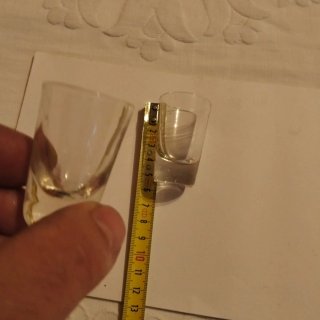 Bicchierini da liquore vintage in vetro