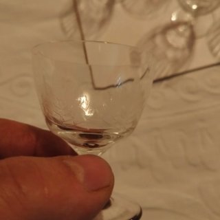 Bicchierini da liquore vintage in vetro