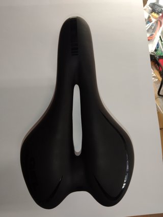 Sillín bicicleta ergonómico negro
