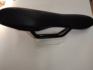 Sillín bicicleta ergonómico negro