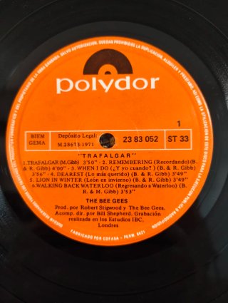 Vinilo Bee Gees Trafalgar