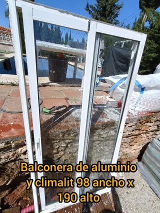 Balconera aluminio corredera Climálit 98x190