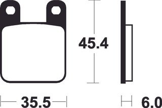 ✅Pastillas de freno 35.5x45.4x6.0