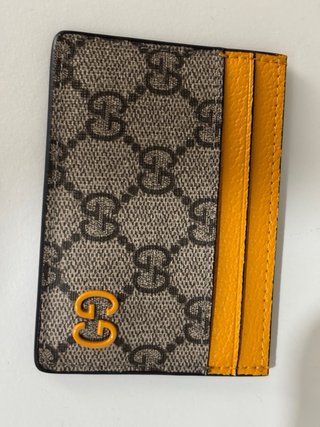 Tarjetero Gucci Marrón y Naranja Nuevo