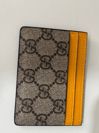 Tarjetero Gucci Marrón y Naranja Nuevo