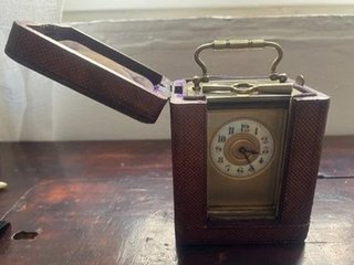 Reloj de viaje francés antiguo 1800