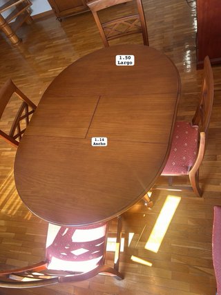 Mesa Comedor Extensible Madera