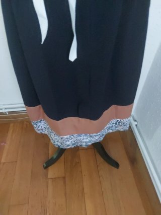 Traje de casera estampado