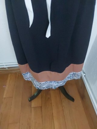 Traje de casera estampado