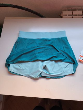 Falda pádel Decathlon Domyos verde talla M