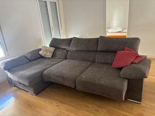 Sofá 3 plazas con chaiselongue