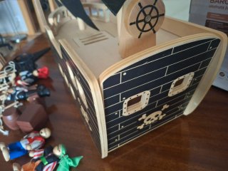 Barco Pirata de Madera Mundo Diver