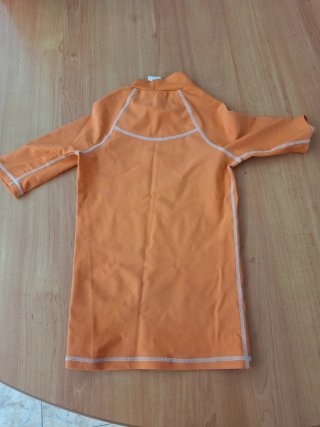 Camiseta de baño naranja T8 años