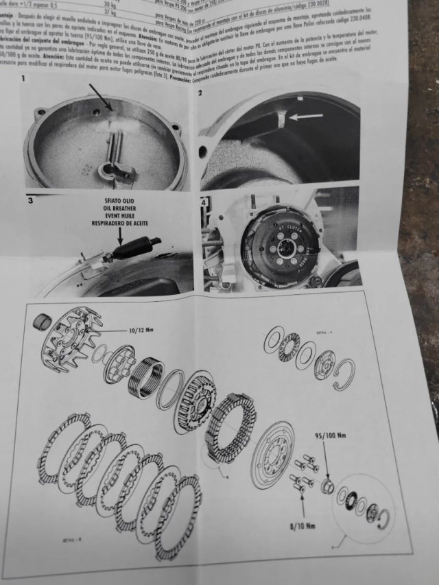 Embrague Polini Vespa PX200