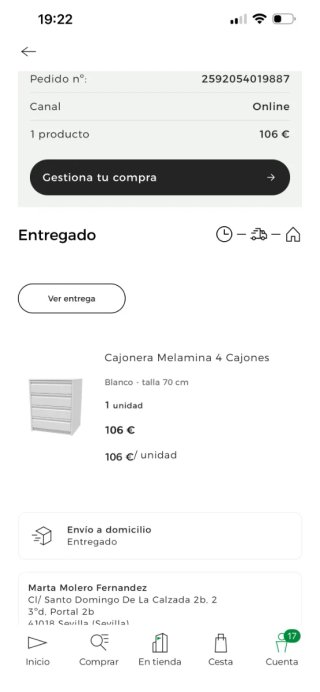 Armario SONGESAND IKEA Blanco