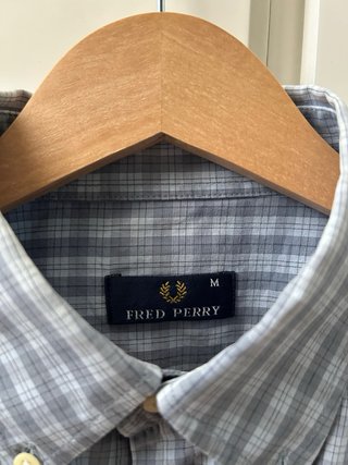 Camisa Fred Perry cuadros azul y gris