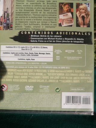 Birdman DVD Película (Español)