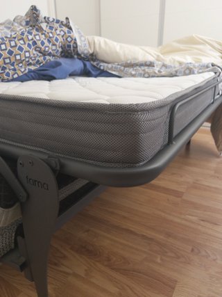 Sofá cama 3 plazas Fama Living, 140 cm, gris azula