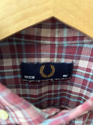 Camisa Fred Perry cuadros manga corta