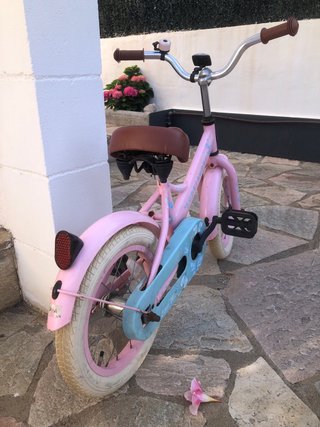 Bicicleta infantil rosa 4-5 años
