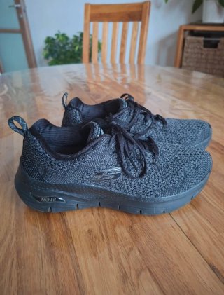 Scarpe Skechers Arch Fit Donna Grigio/Nero