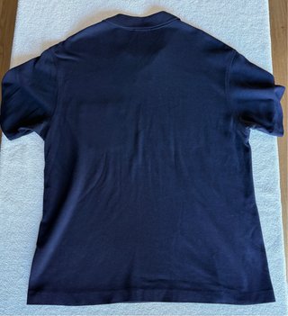 Polo de manga corta azul marino de Burberry