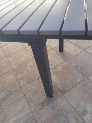Mesa extensible exterior gris Maisons du Monde