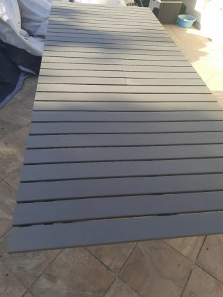 Mesa extensible exterior gris Maisons du Monde