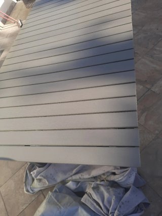Mesa extensible exterior gris Maisons du Monde