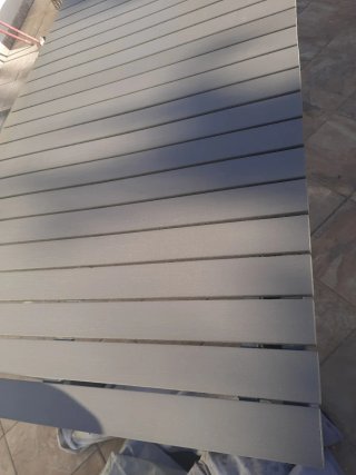 Mesa extensible exterior gris Maisons du Monde