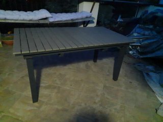 Mesa extensible exterior gris Maisons du Monde