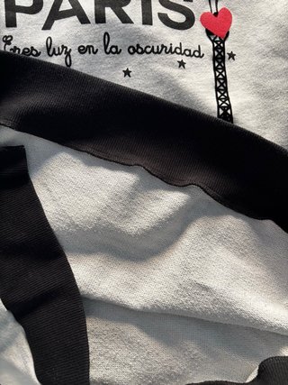 Sudadera Anabel Lee gris con dibujo París