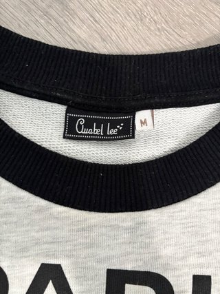 Sudadera Anabel Lee gris con dibujo París