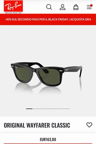 Occhiali da sole Ray-Ban Wayfarer - NUOVO