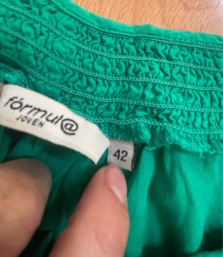 Blusa fluida verde