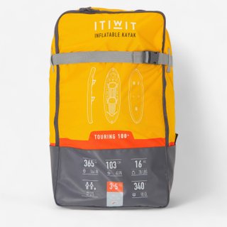 Kayak canoa hinchable travesía X100+ drop stitch fondo alta