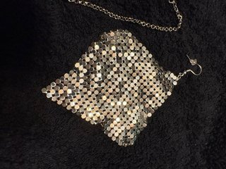 Conjunto bisutería fiesta plateado