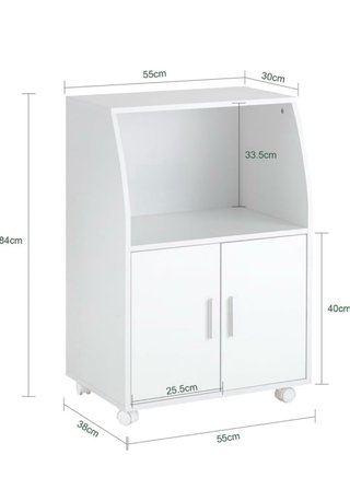 Mueble auxiliar blanco