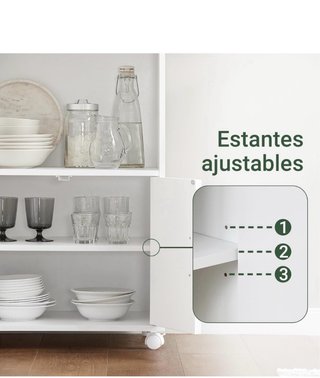 Mueble auxiliar blanco