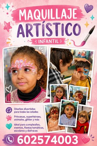 Maquillaje Artístico para fiestas,cumpleaños