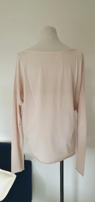 Top Mathilda J rosa/bianco taglia s