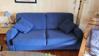 Sofá Cama Azul
