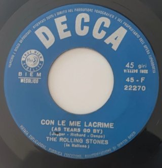 The Rolling Stones - Con Le Mie Lacrime 7" Vinile
