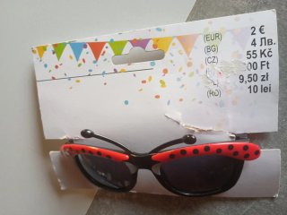 Gafas divertidas mariquita carnaval