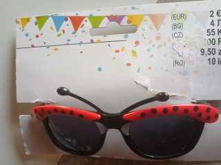 Gafas divertidas mariquita carnaval