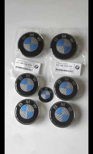 Logos BMW Acabado Carbono.