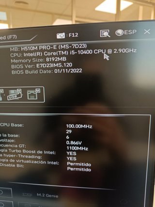 PC ECS i5-10400 8GB RAM SSD 250GB HDMI