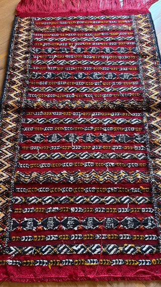 Tappeto Kilim Marocchino in Lana Fatto a Mano