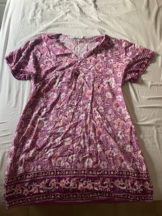 Vestido playero estampado floral